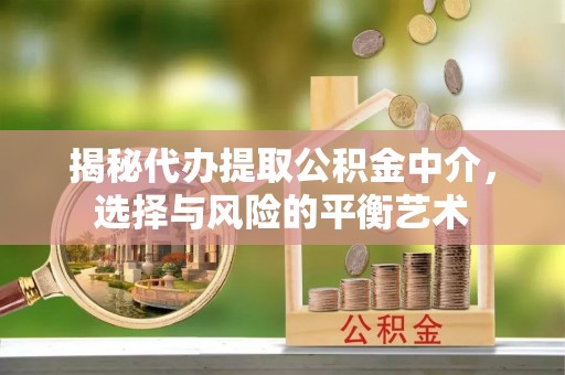 长寿揭秘代办提取公积金中介，选择与风险的平衡艺术
