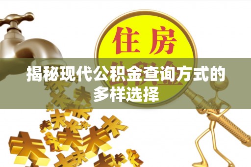 长寿揭秘现代公积金查询方式的多样选择