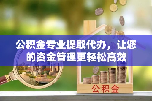 长寿公积金专业提取代办，让您的资金管理更轻松高效