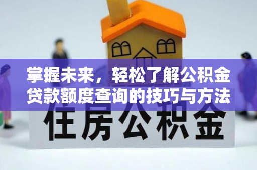 长寿掌握未来，轻松了解公积金贷款额度查询的技巧与方法